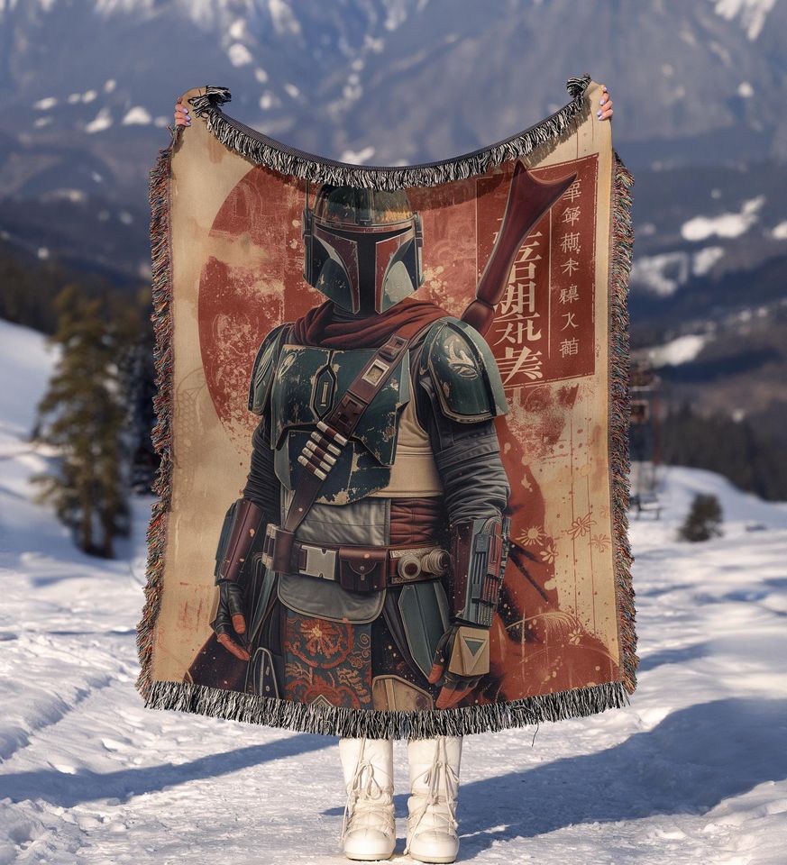 Star Wars Hand Woven Blanket | Boba Fett Tapestry| Poison