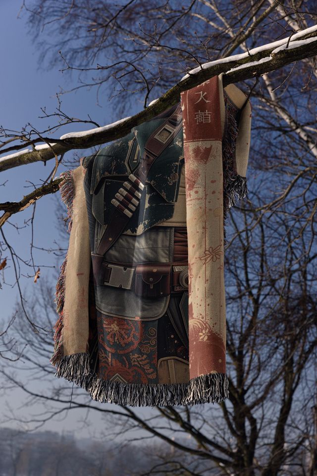 Star Wars Hand Woven Blanket | Boba Fett Tapestry| Poison