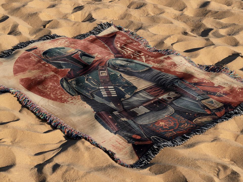 Star Wars Hand Woven Blanket | Boba Fett Tapestry| Poison