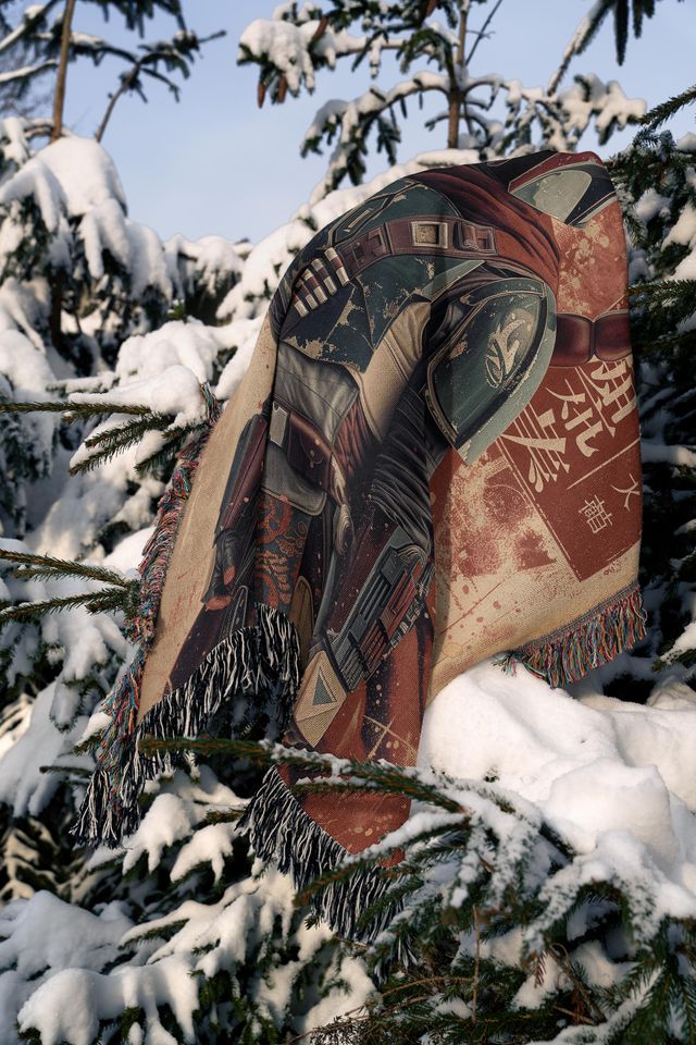 Star Wars Hand Woven Blanket | Boba Fett Tapestry| Poison