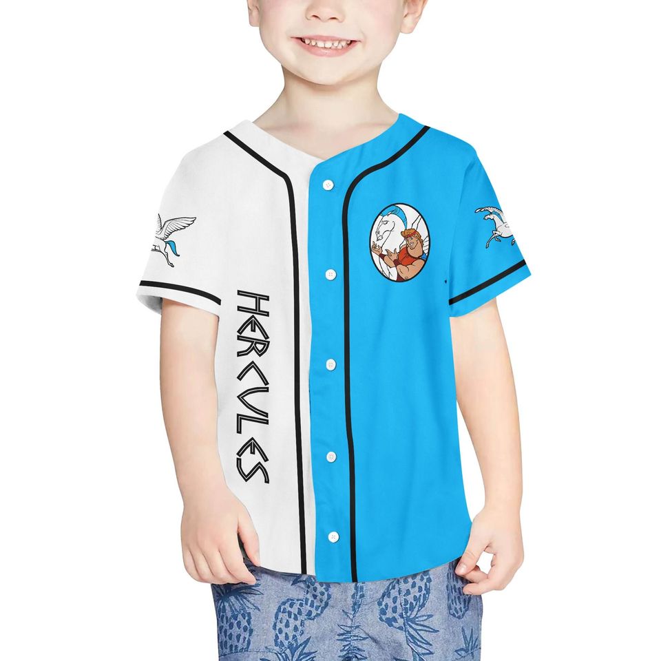 Personalize Hercules and Pegasus Baseball Jersey For Fans Disney