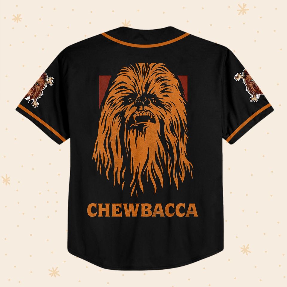 Personalize  Starwar Chewbacca Baseball Jersey For Fans Disney