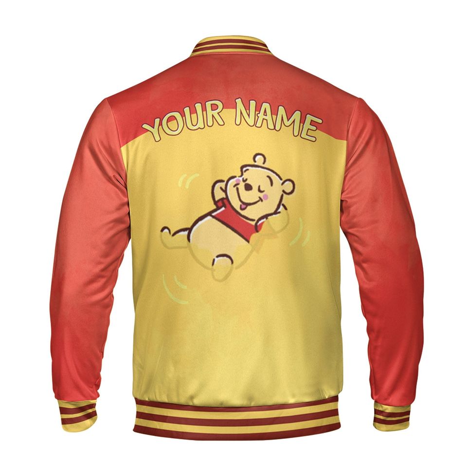 Personalized Winnie the Pooh Disney Baseball Jacket