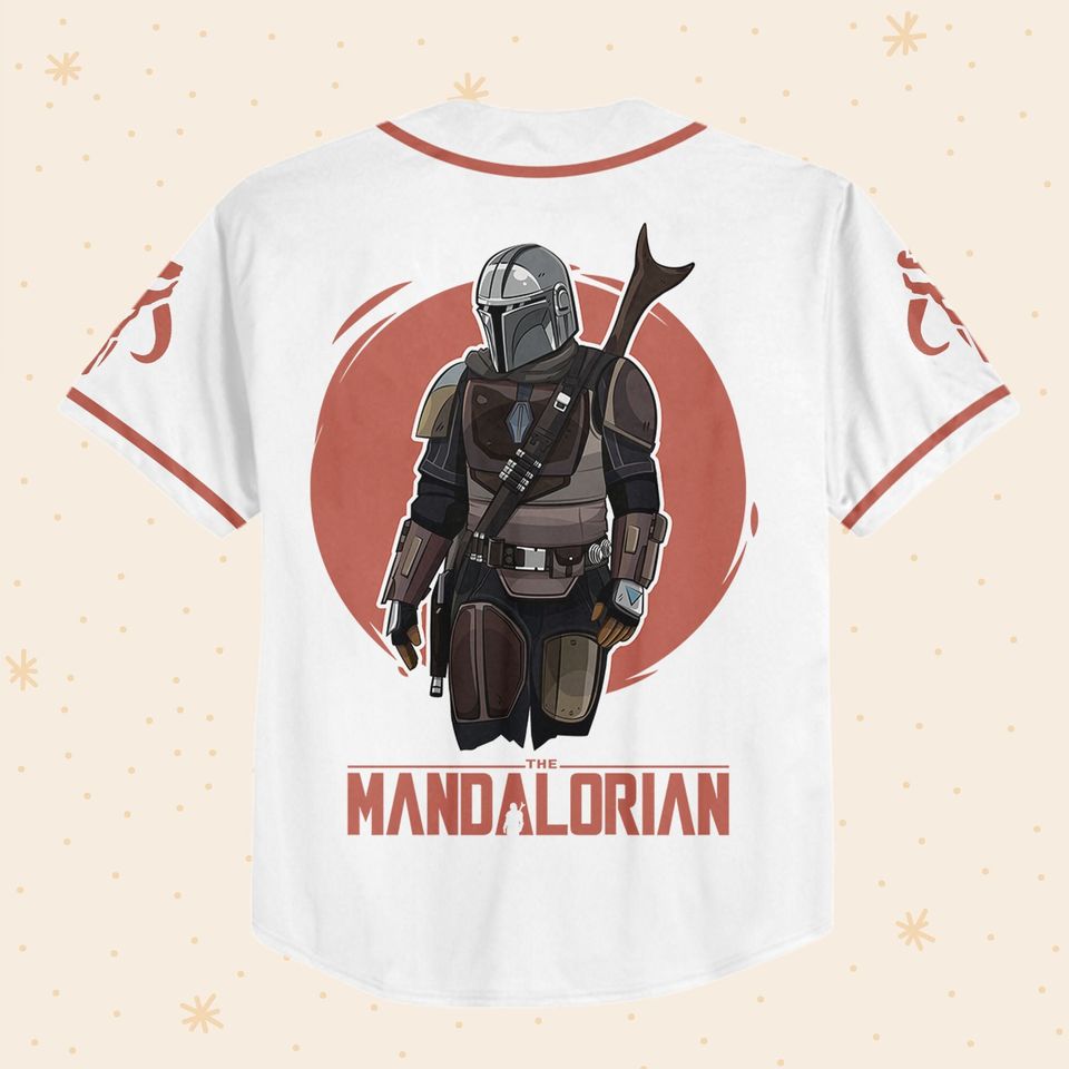 Personalized Star Wars The Mandalorian Disney Baseball Jersey
