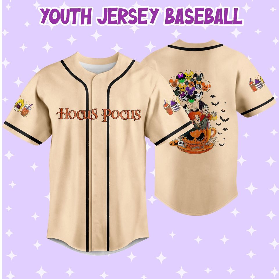 Personalized Halloween Disney Hocus Pocus Teacup Balloon Jersey