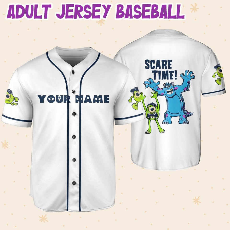 Personalize Monsters University Disney Baseball Jersey