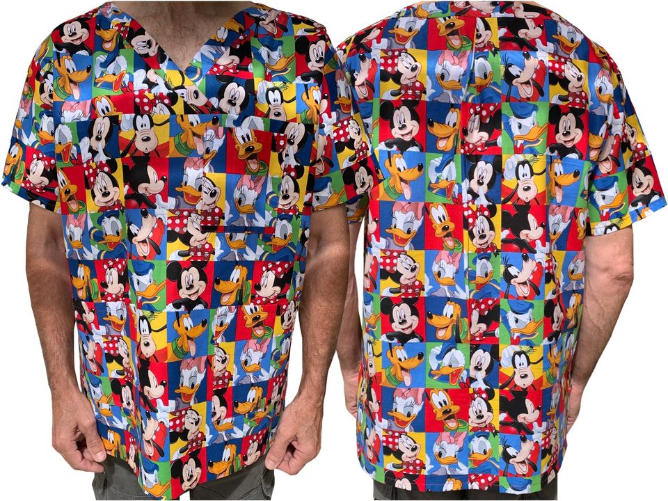 Disney Mickey Mouse UNISEX SCRUB TOPS