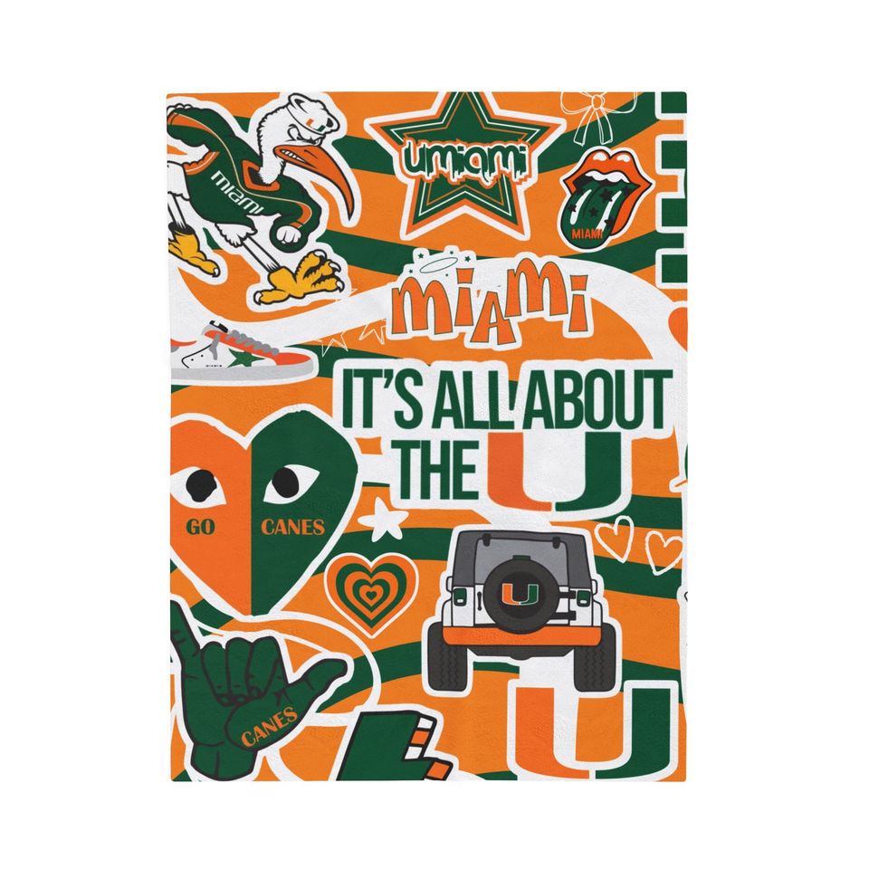 Miami Velveteen Fleece Blanket