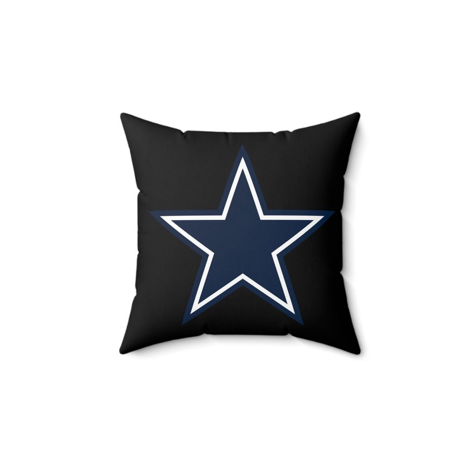 Cowboys Spun Polyester Square Pillow