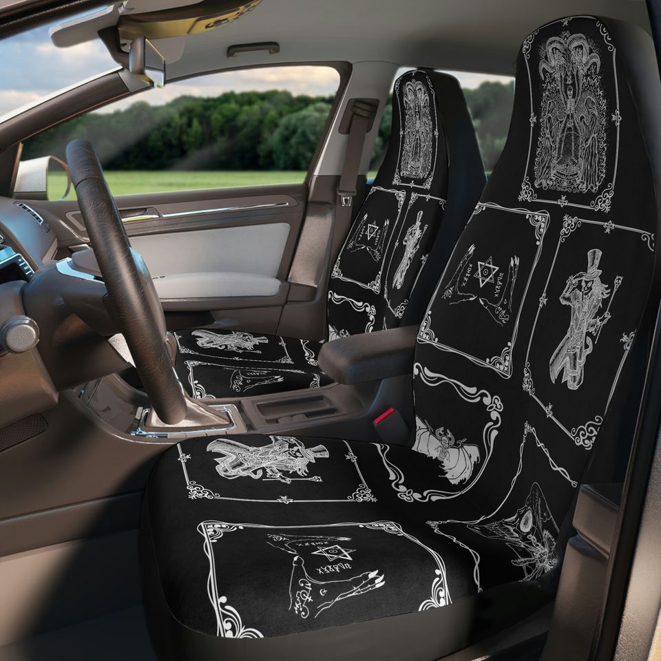Gothic patchwork Polyester Car Seat Covers