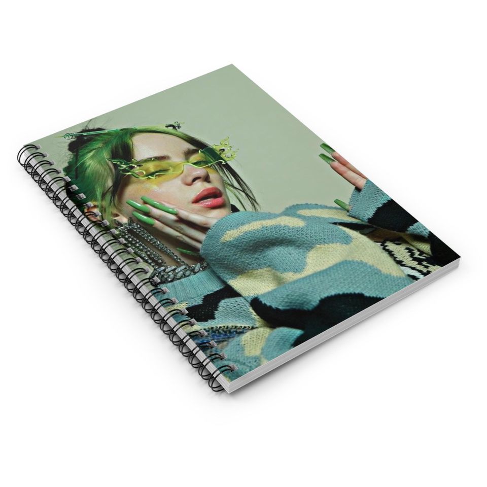 Billie Eilish Spiral Notebook - Ruled Line