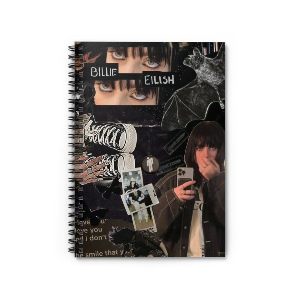 Billie Eilish Spiral Notebook - Ruled Line