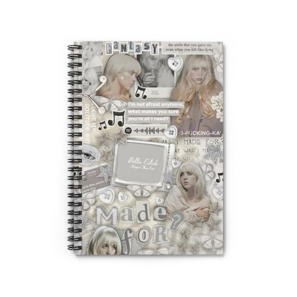 Billie Eilish Spiral Notebook - Ruled Line