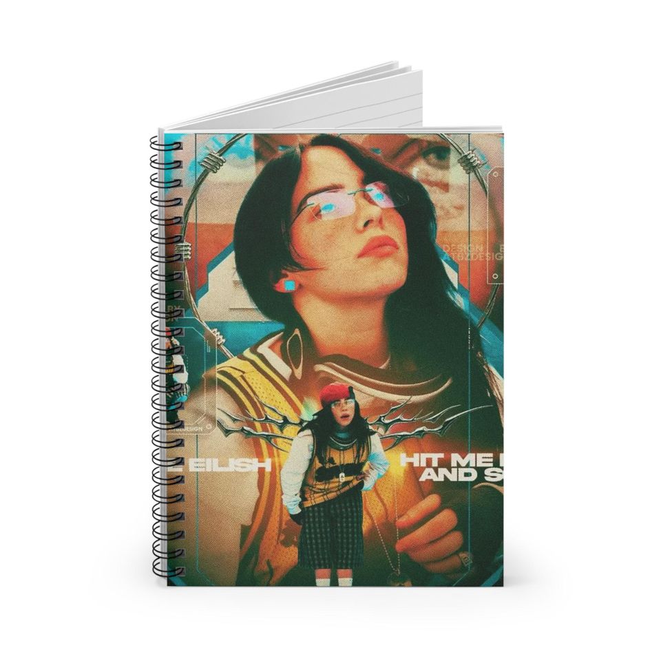 Billie Eilish Spiral Notebook - Ruled Line