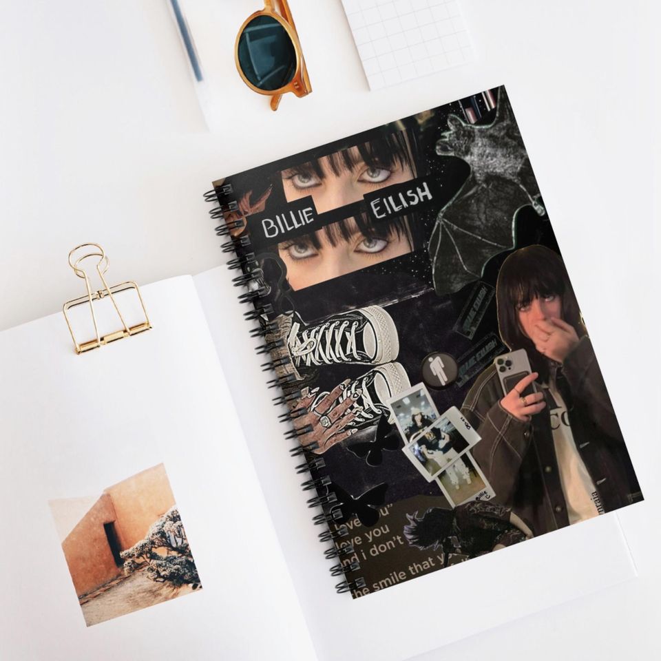 Billie Eilish Spiral Notebook - Ruled Line