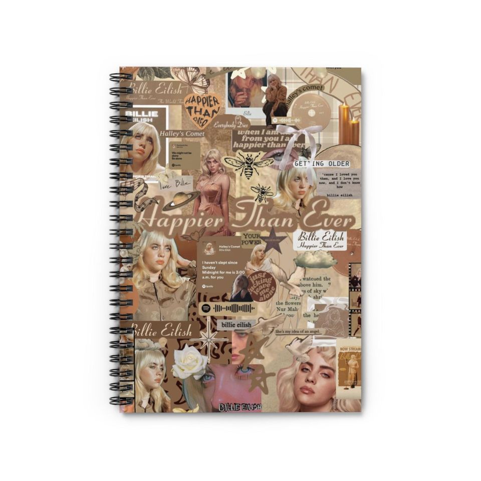 Billie Eilish Spiral Notebook - Ruled Line