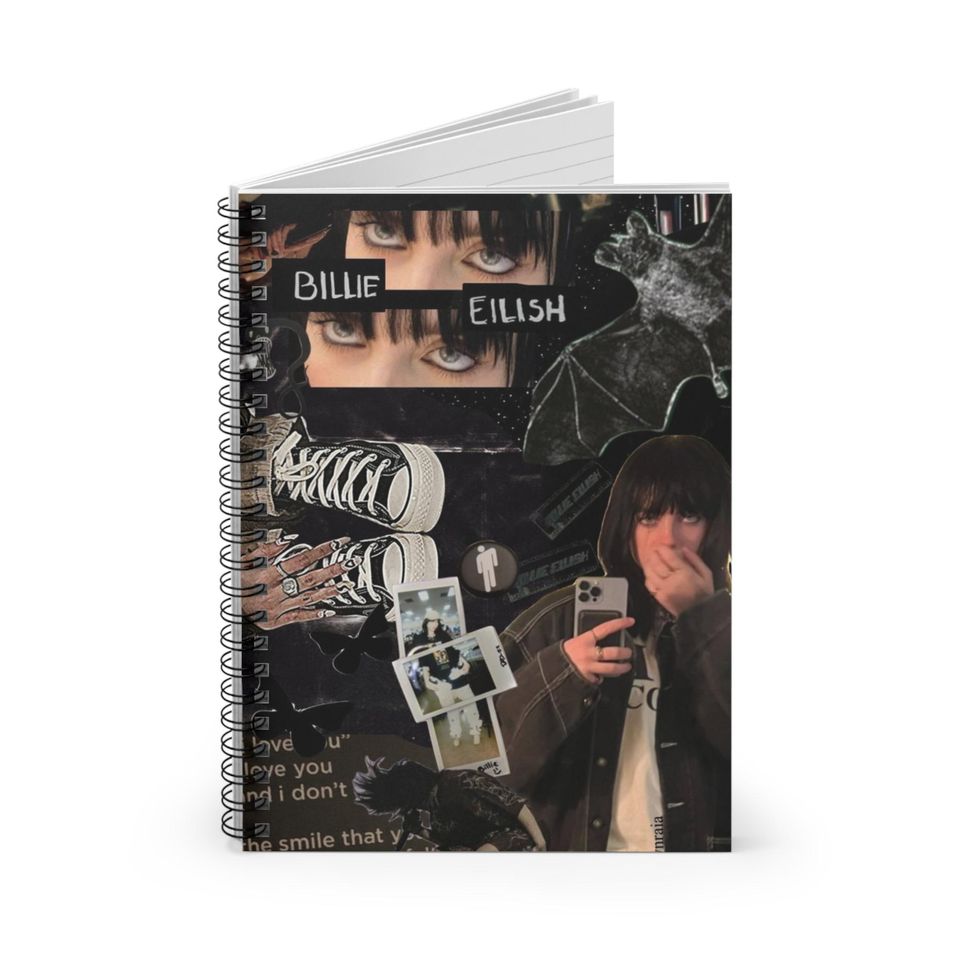 Billie Eilish Spiral Notebook - Ruled Line
