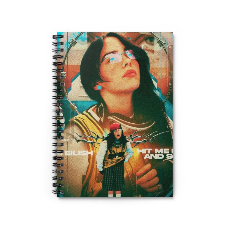 Billie Eilish Spiral Notebook - Ruled Line