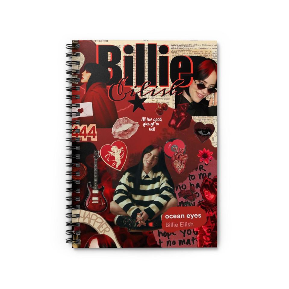 Billie Eilish Spiral Notebook - Ruled Line