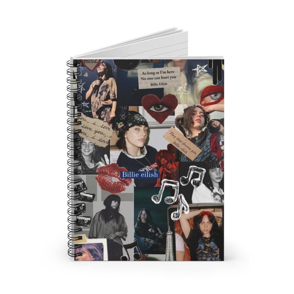 Billie Eilish Spiral Notebook - Ruled Line