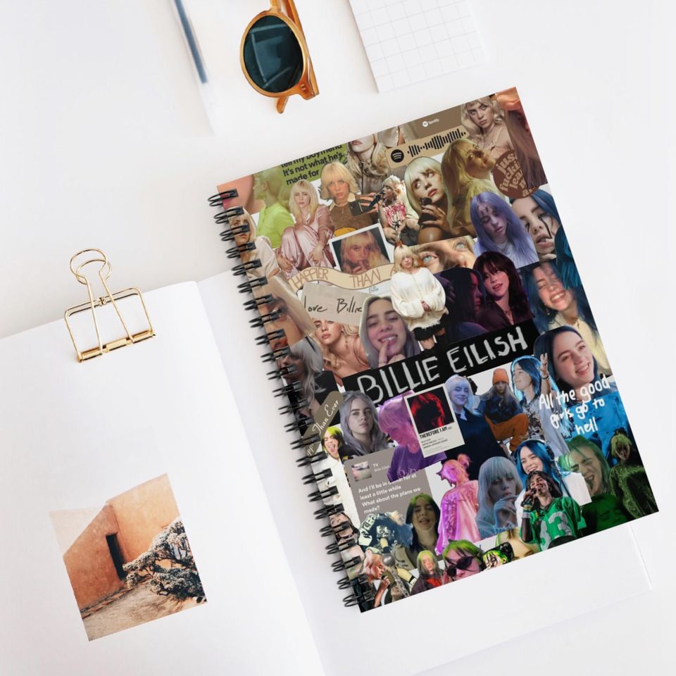 Billie Eilish Spiral Notebook - Ruled Line