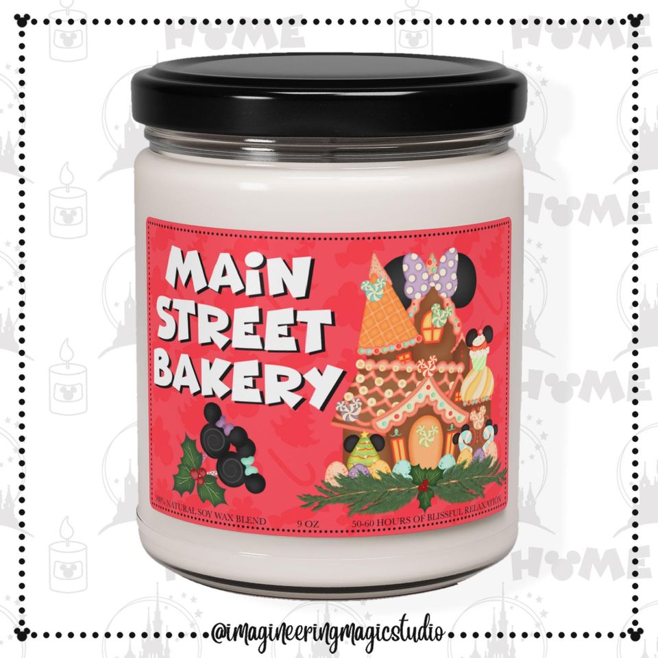 MAIN STREET BAKERY Scented Candles | Christmas Gift | Christmas Decor | Xmas Holiday