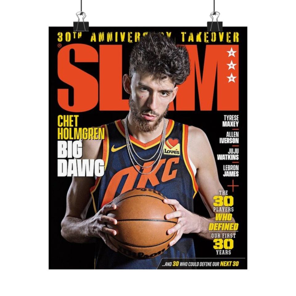 Chet Holmgren OKC Thunder Slam Cover Poster