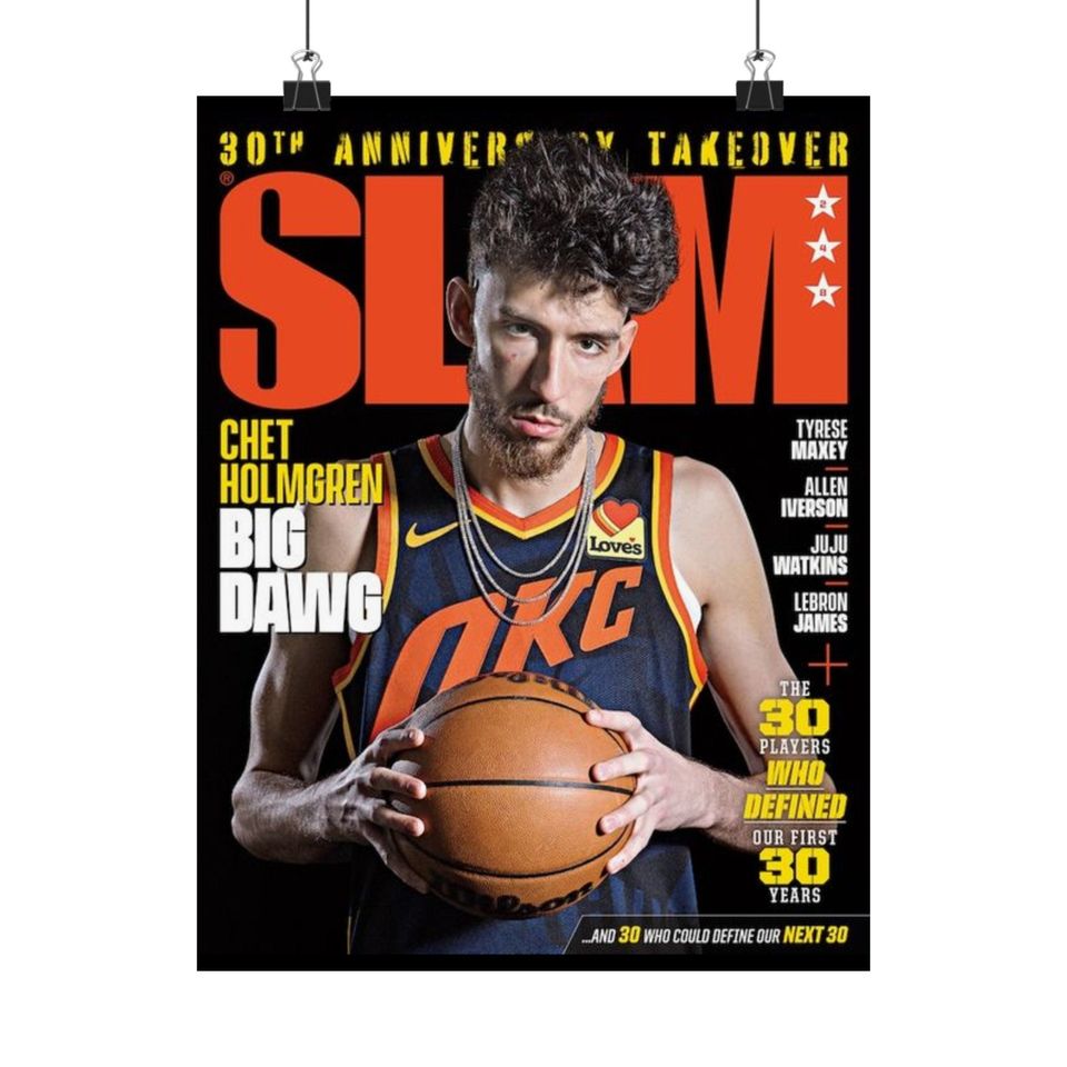 Chet Holmgren OKC Thunder Slam Cover Poster