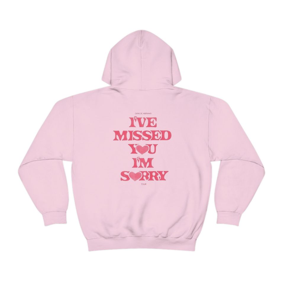 i miss you im sorry two sided gracie abrams hoodie