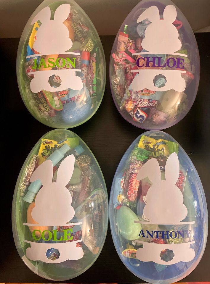 Easter Eggs, Jumbo Easter Eggs, custom Easter eggs, Easter basket, empty Easter eggs, personalized Easter gift