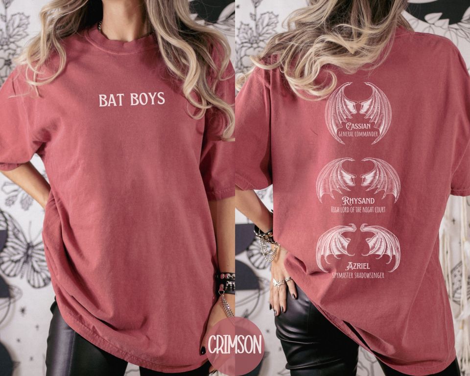 OFFICIALLY LICENSED ACOTAR Bat Boys Shirt, Illyrian Night Court