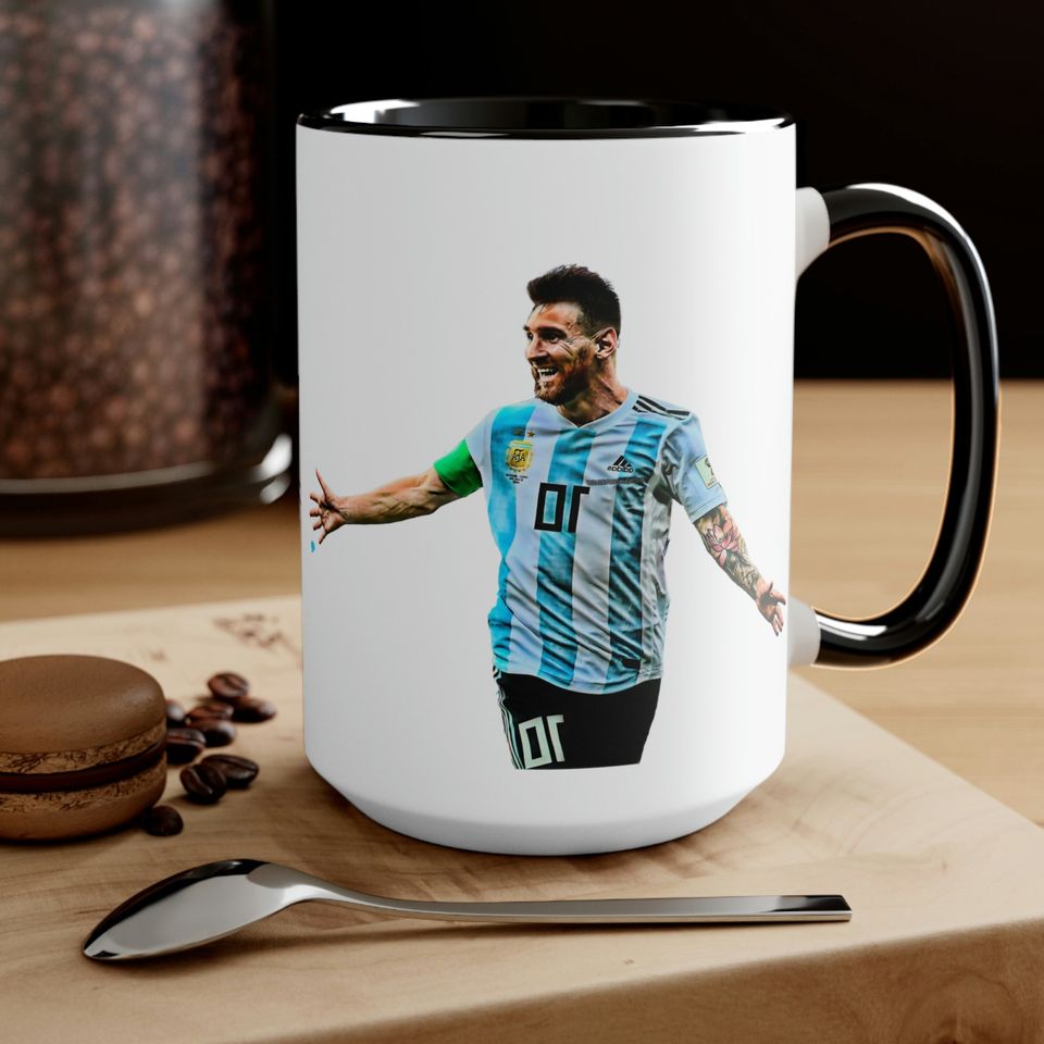 Messi- Argentina - Two-Tone Coffee Mugs
