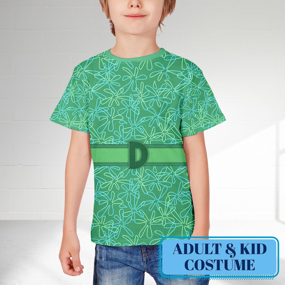 Disgust Inside Out 3D T-Shirt, Inside Out 2 All Over Print Shirt, Disgust Costume T-Shirt