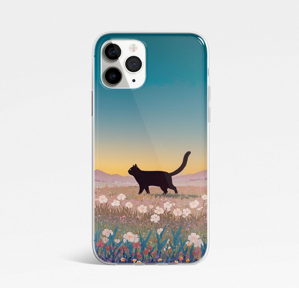 Funny Cat Phone Case Cat Meme Cat lover Cute Cat Art Cover For iPhone 16 Pro, 14, 15, 13, 12, 11, XR Samsung S24, S23, A55, A54, Pixel 8 Pro