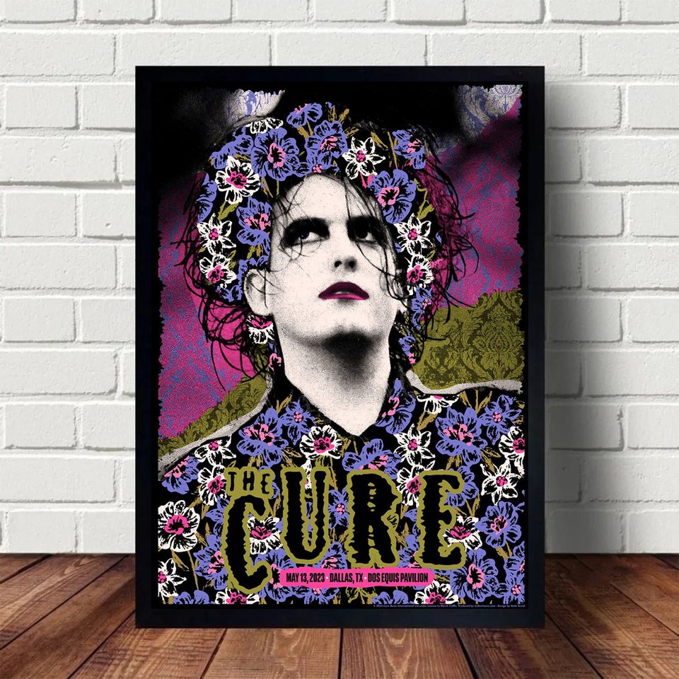 The Cure Dallas May 13, 2023 Poster Tour 2023 Poster