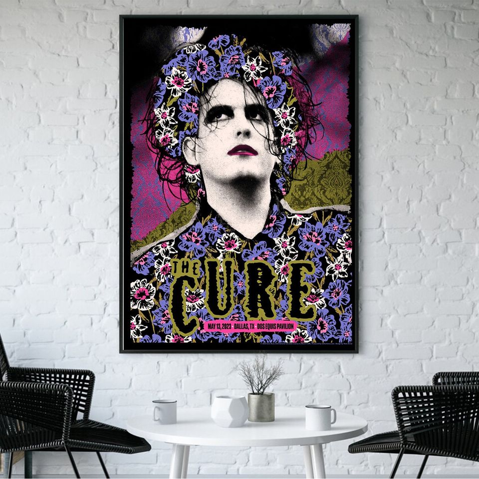 The Cure Dallas May 13, 2023 Poster Tour 2023 Poster