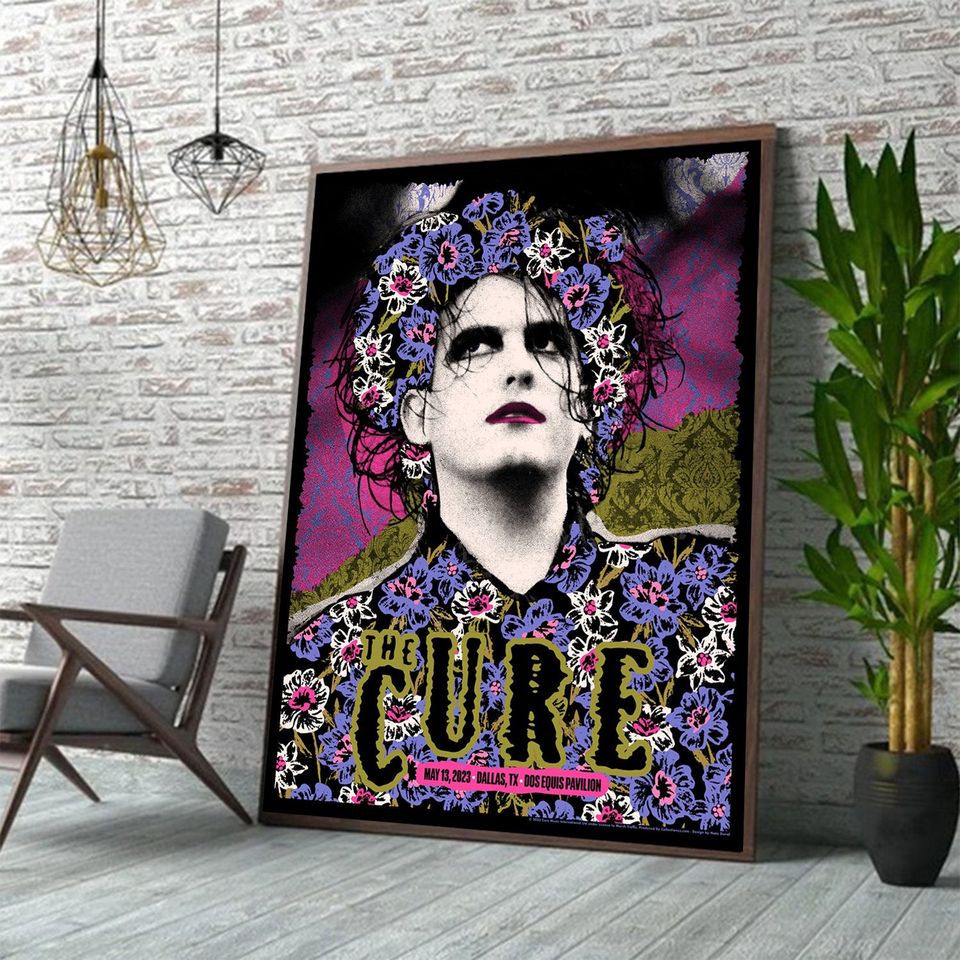 The Cure Dallas May 13, 2023 Poster Tour 2023 Poster