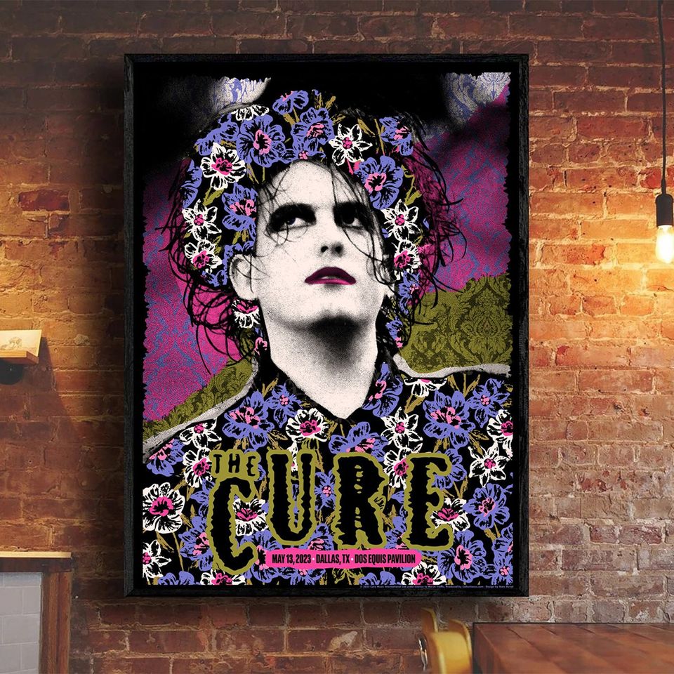 The Cure Dallas May 13, 2023 Poster Tour 2023 Poster