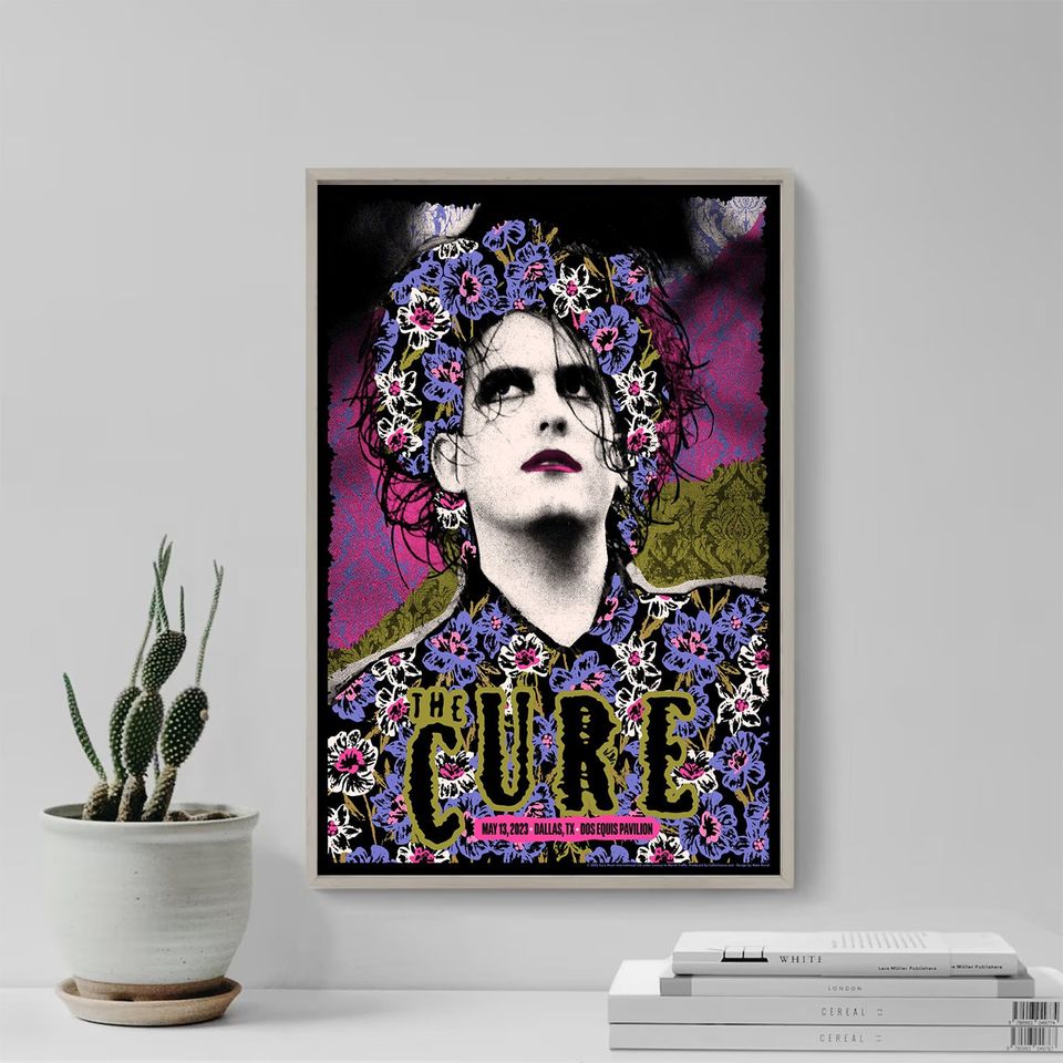 The Cure Dallas May 13, 2023 Poster Tour 2023 Poster