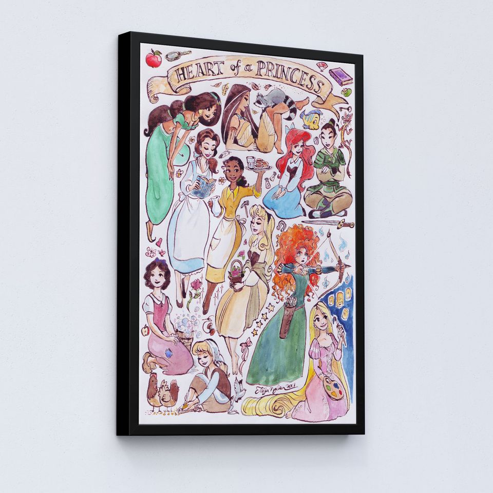 Disney Princess Poster, Disney Movie Poster