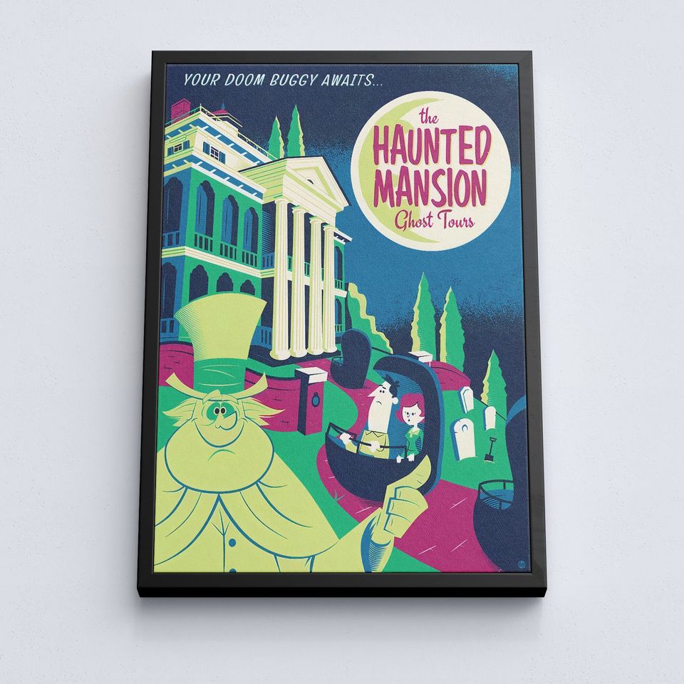 The Haunted Mansion Ghost Tour, Disney Magic Kingdom Poster