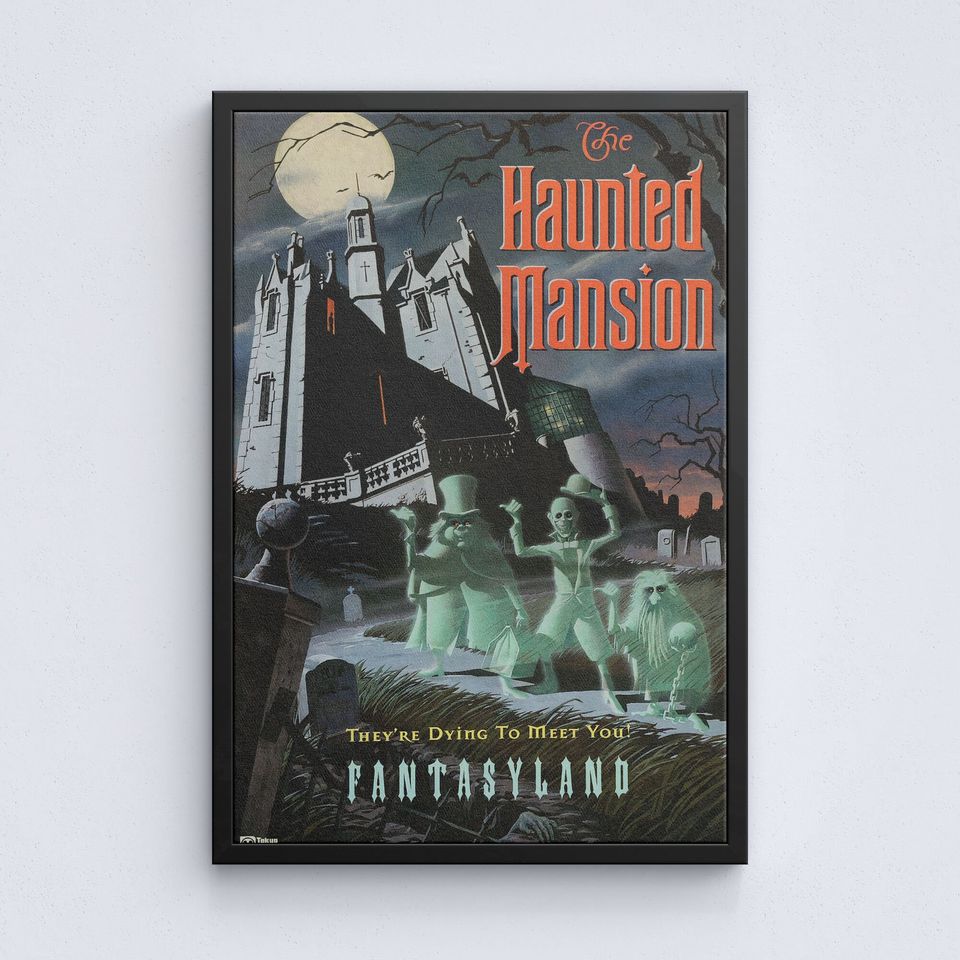 Disney The Haunted Mansion Poster, Disney Magic Kingdom Poster