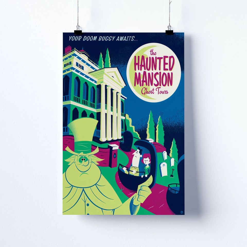 The Haunted Mansion Ghost Tour, Disney Magic Kingdom Poster