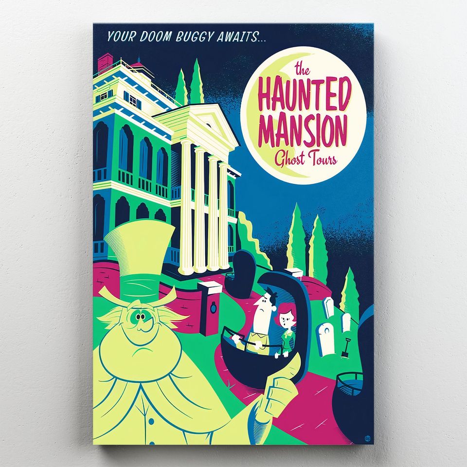 The Haunted Mansion Ghost Tour, Disney Magic Kingdom Poster