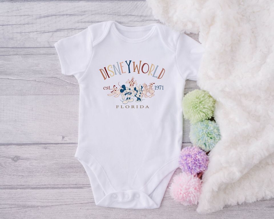Retro Disneyworld Onesie, Florida Toddler Shirt