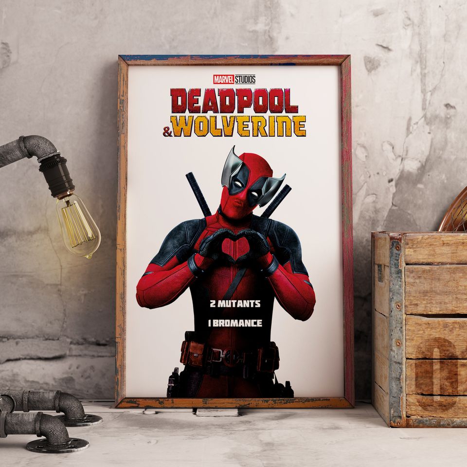 Deadpool & Wolverine 2024 Bromance Marvel Studios Poster
