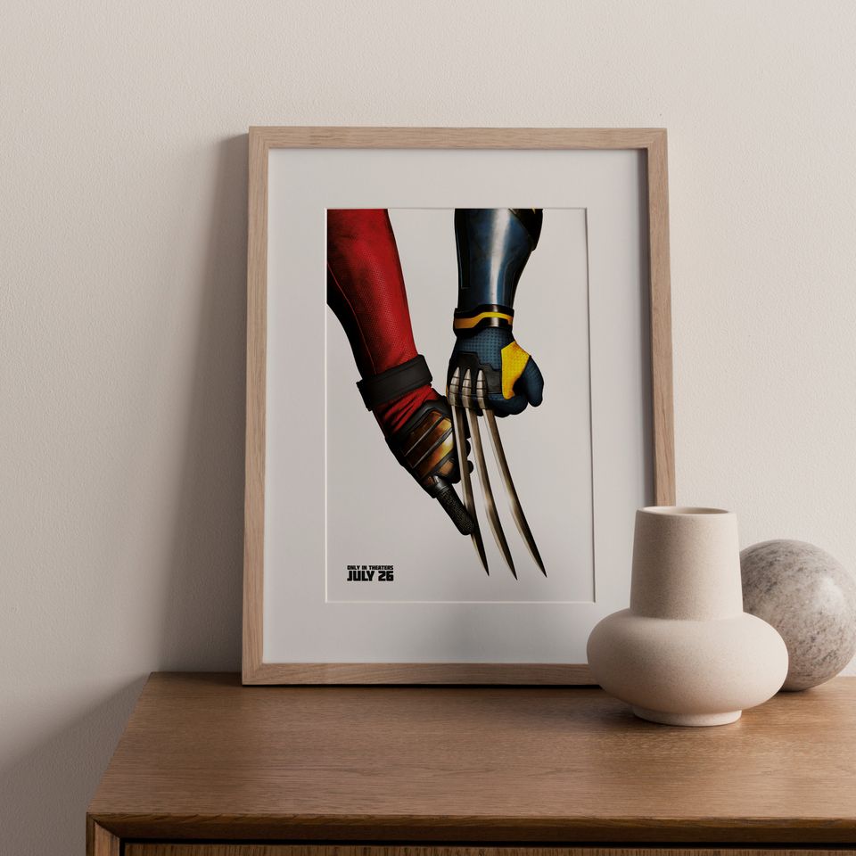 Deadpool & Wolverine 2024 Finger Marvel Studios Poster