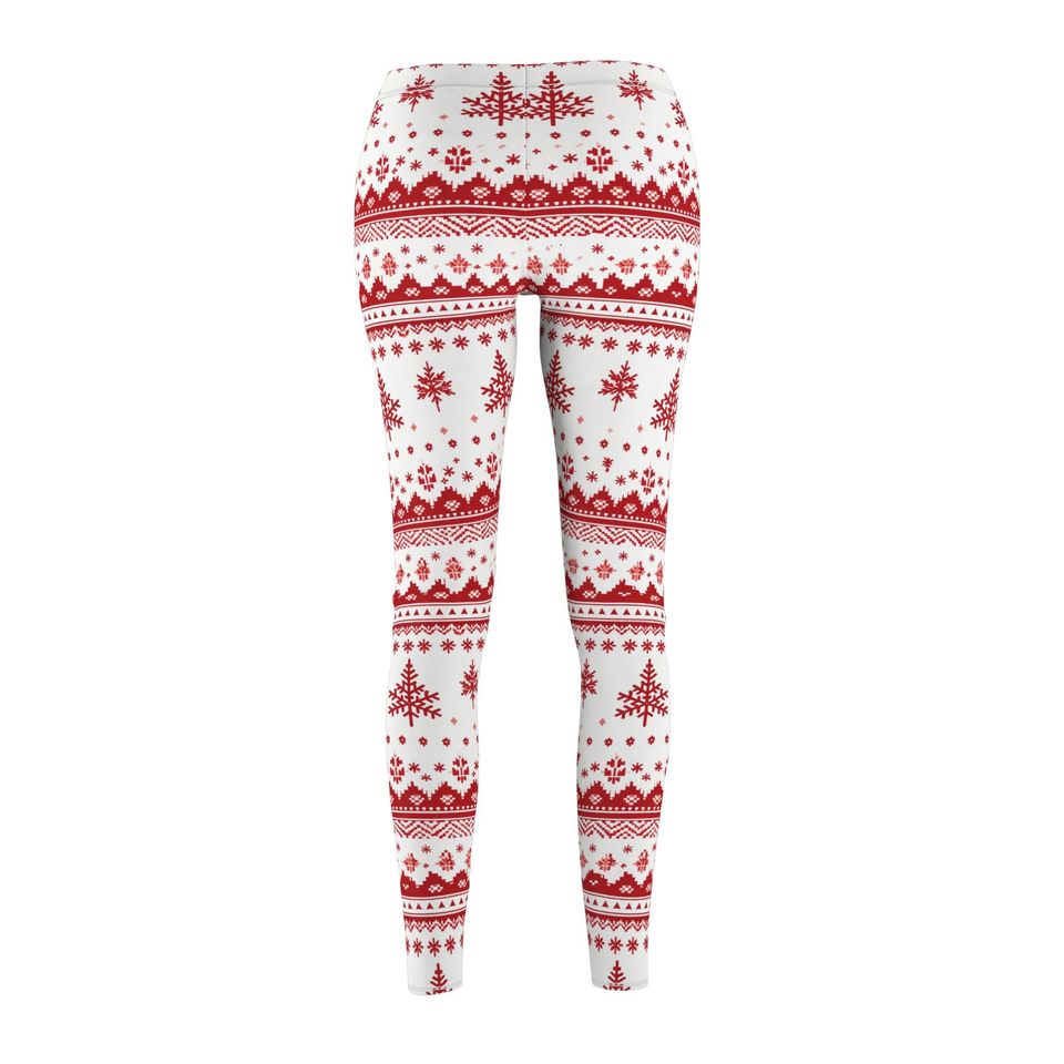 Holiday Sweater Print Leggings – Fun Outfit for Christmas Celebrations