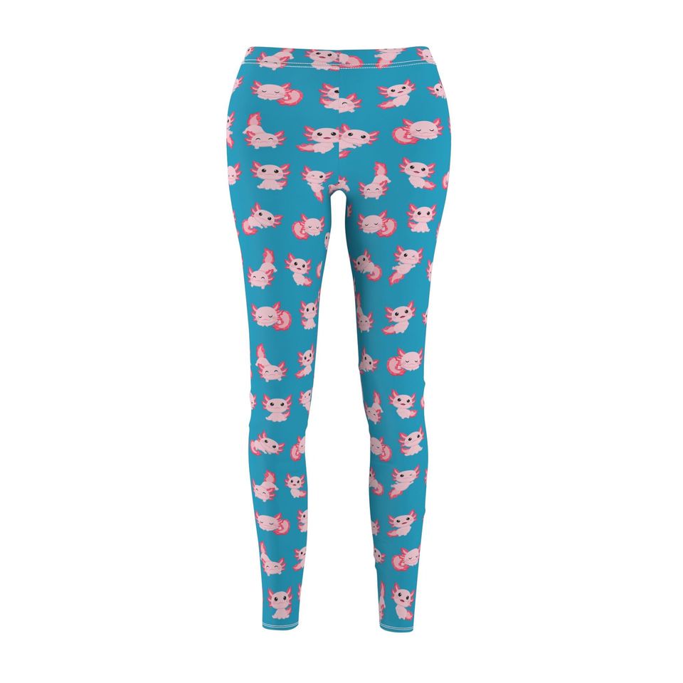 Cozy Cute Axolotl Print Women’s Leggings