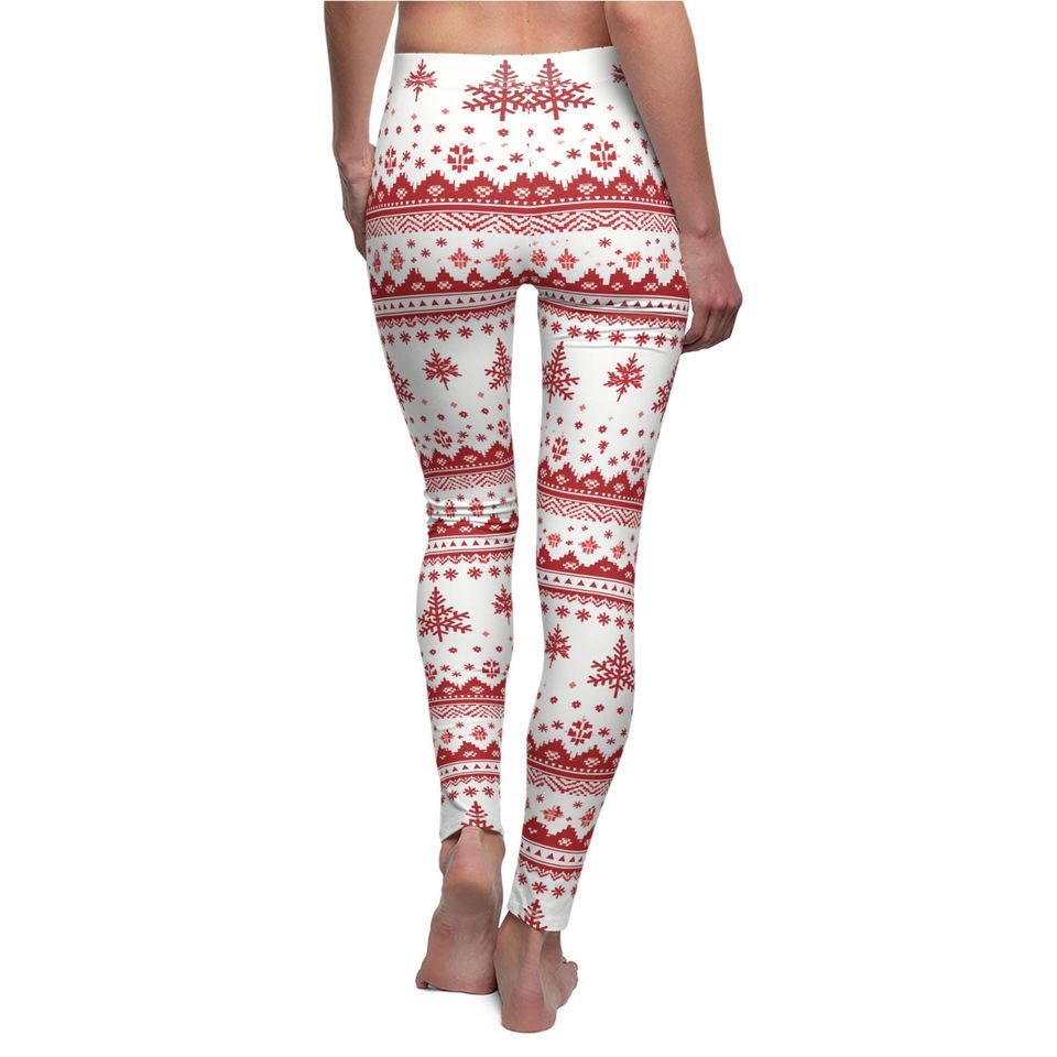 Holiday Sweater Print Leggings – Fun Outfit for Christmas Celebrations